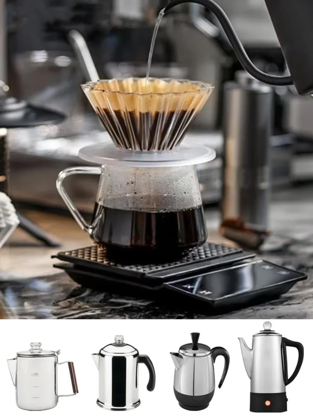 Coffee Filters Compatible with Farberware Coffee Percolator, 150 Pcs Unbleached